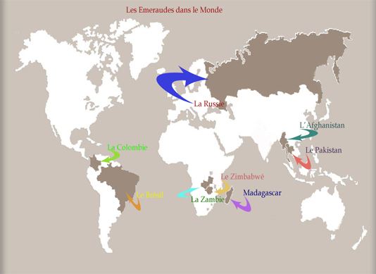 les gisements d'émeraudes